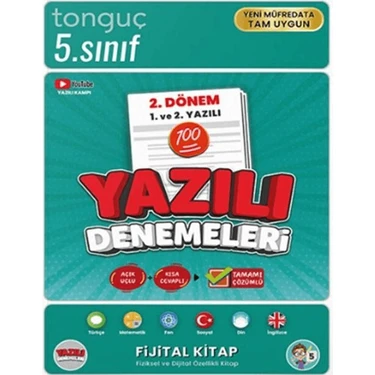 Tonguç Akademi 5. Sınıf Yazılı Denemeleri 2. Dönem 1 ve 2. Yazılı Deneme