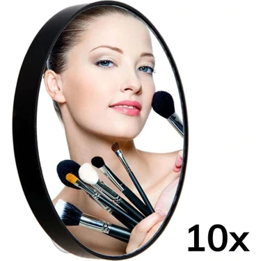 Marsilyan Yumurcak Shop® 10X Büyüteçli Vantuzlu Pratik Kullanışlı Makyaj Lens Traş