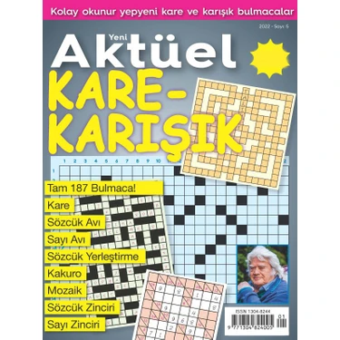 Turkuvaz Dergi Aktüel Kare Karışık Bulmaca Sayı 5 2023 Yılına Ait Ciltli Dergi