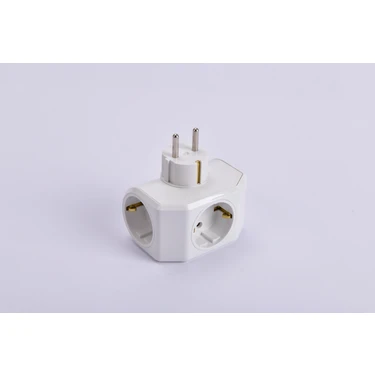 Viko Yonca Plus Beyaz Üçlü Topraklı
