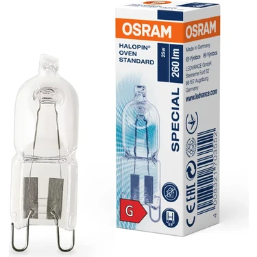 Osram 66725 25W Halopin Fırın Ampul G9 Duy
