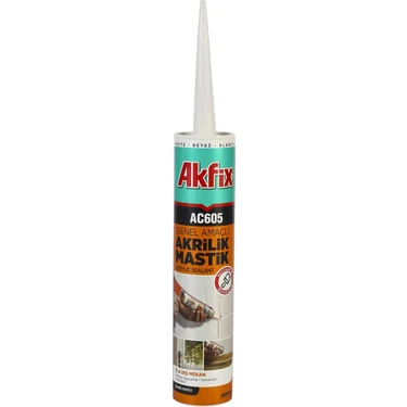 Akfix AC605 Akrilik Mastik Beyaz