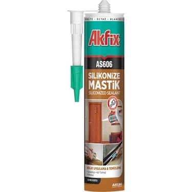 Akfix Silikonize Mastik Beyaz
