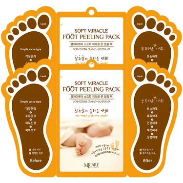 Mjcare Miracle Foot Peeling Pack - Mjcare Çorap Tipi Ayak Peeling Maskesi