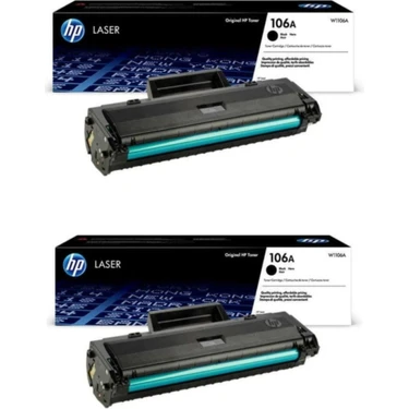 Hp W1106A (106A) Laser Mfp 135W 2'li Orjinal Yazıcı Toneri