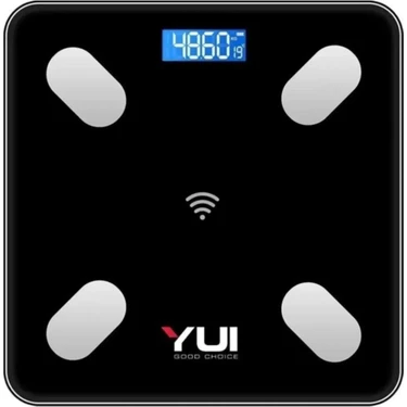 KB13 Akıllı Bluetooth Şarjlı Tartı Siyah (Yuı Türkiye