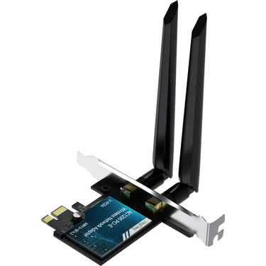 Veggieg AX1200 Wi-Fi 5 Alıcı ve Bluetooth 4.2 Adaptör 5db Dual Anten Pcıe Wifi Ağ