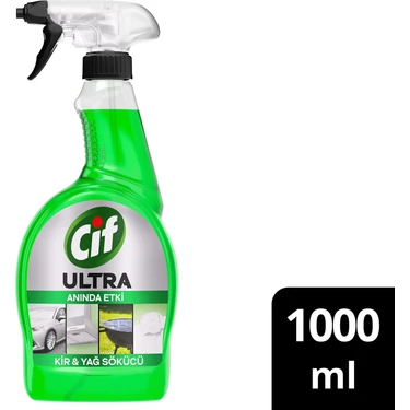 Cif Ultra Anında Etki Kir ve Yağ Çözücü 1000