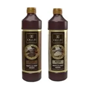 Callei 2'li Waffle Sos Avantaj Paketi Sütlü Çikolata ve Beyaz Çikolata 500 ml Türkiye Menşeli