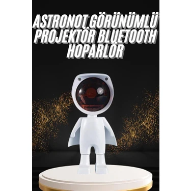 isiltikidsmoda 180 Derece Dönebilen Astronot Masa ve Gece Lambası Projektör -
