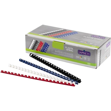 Lamiess 10 mm Plastik Spiral Siyah