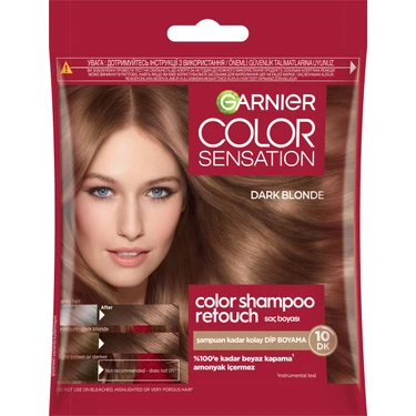 Garnier Color Shampoo Retouch Şampuan Kolaylığında Dip Boyası, Koyu Sarı