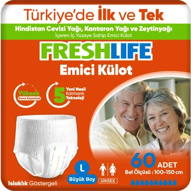 Freshlife Large Emici Külot 30’Lu 2 Paket (60
