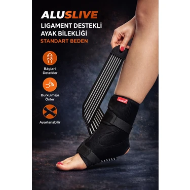 Aluslive Ligament Destekli Ayak Bilekliği  Sağ ve Sol Kullanılabilir Standart