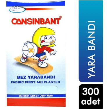 Cansın Bant Cansınbant Bez Yarabandı 300 Adet 8699721111038 Yara
