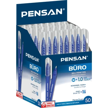 Pensan Tükenmez Kalem 2270 Büro 1.0 mm 12'li