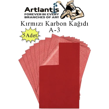 Karbon Kağıdı A3 5 Adet 29,7X42 cm Renkli Karbon Kağıdı Kopya Kağıdı Transfer