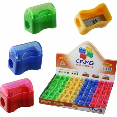 Onas Renkli Kapaklı Kalemtıraş 6