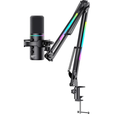Havit Gamenote GK60 Pro Rgb Profesyonel Oyuncu ve Yayıncı Mikrofonu - Rgb Standlı USB