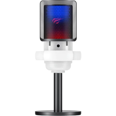 Havit Gamenote GK50 Rgb Yayıncı Mikrofon - 24BIT/192KHZ - Kardioid - Gürültü Engelleme - Type-C +