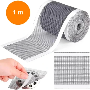 Teknosoft Center 1 Metre 12  cm Çok Amaçlı Gider Süzgeci Bant Fileli Gider Koruyucu Saç Toplayıcı