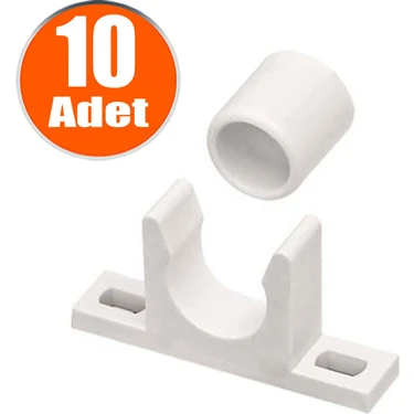 BADEM10 Mobilya Dolap Kapak Plastik Çıt Çıt Beyaz (10