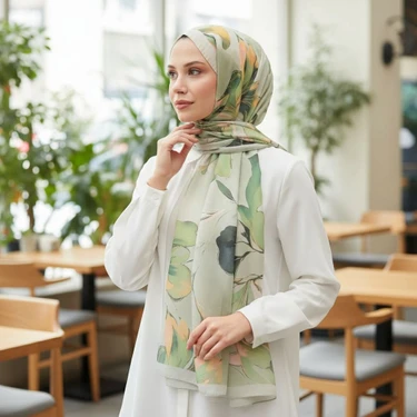 Revam Collection Gül Desen Pamuk Şal