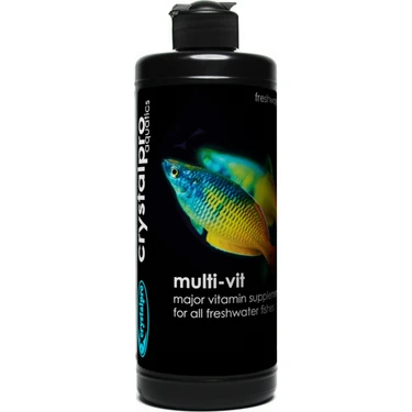 Crystalpro Multi-Vit 500 ml Tatlı Su Balıkları İçin Sağlıklı Büyümeyi Destekleyen Vitamin