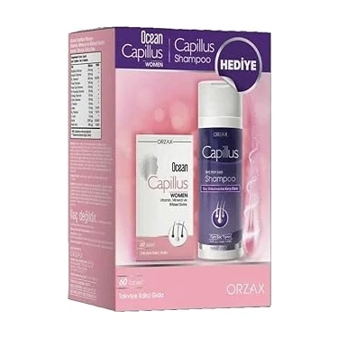 Uravas Store Capillus Women 60 Tablet + Capillus Shampoo 200 ml