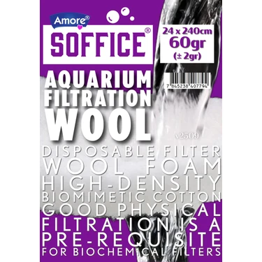 Akvaryum 60 gr Silikonsuz Filtre Elyafı 24X240CM