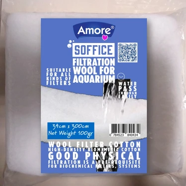 Akvaryum 100GR Silikonsuz Filtre Elyafı 34CM x 300CM