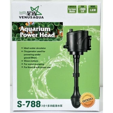 Venusaqua S-788 Tepe Akvaryum Filtresi Motoru 1500L/H
