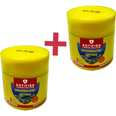 Rotifish Decapsulated Artemia Yemi 30 gr 2 Adet Hormonsuz Yüksek Proteinli Akvaryum Balıkları