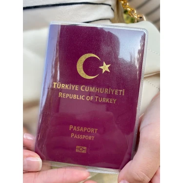 Gempo 3 Adet Şeffaf Pasaport Kılıfı Pasaport Koruma Kabı Universal Model Tüm Ülke