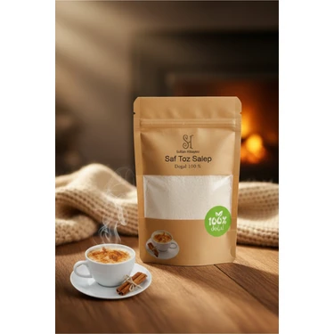 Doğal 100 % Saf Sahlep ( 125 gr ) Toz Salep Meşhur Bucak Sahlebi Dondurma