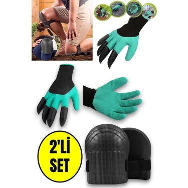 2'li Bahçıvan Dizlik - Pratik Tırmıklı Bahçivan