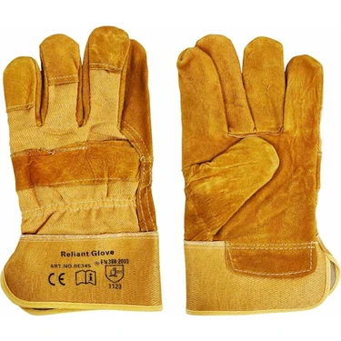 Reliant Glove Deri Eldiven RE345 EN388 Sarı