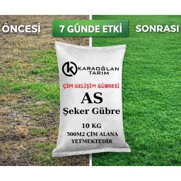 Karaoğlan Tarım Şeker Gübresi Çim Gübresi 10 kg Süper As %21 Azot Gübre 10