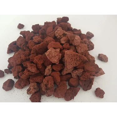 Pomza 4 kg 2-4 cm Kırmızı Pomza Tarım Pomzası Pomza Taşı Lav Taşı Cüruf Madeni Pomza