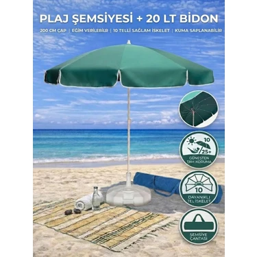 Form Outdoor Plaj Şemsiyesi 20LT. Bidonlu + Taşıma