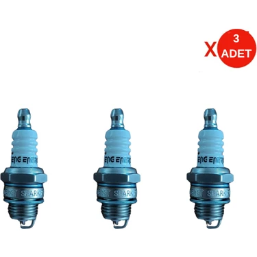 Energy L7TC 2 Zamanlı Motor Bujisi | 3 Adet Paket – Motorlu Testere, Tırpan, Jeneratör