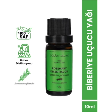 Bade Natural Biberiye Uçucu Yağı 10 ml Unisex %100 Saf Doğal Sıkılaştırıcı Akne