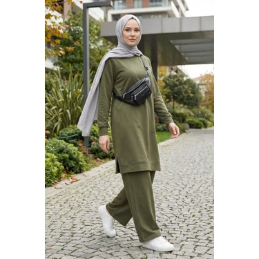 Yırtmaç Detaylı Eşofman Takım 3083-14