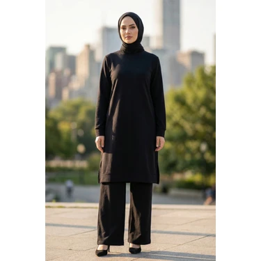 Yırtmaç Detaylı Eşofman Takım 3083-04