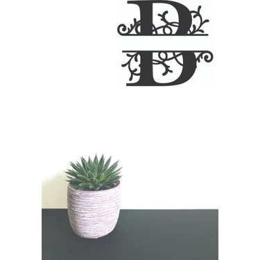 Hellove Dekoratif Ahşap Harf B Harfi Monogram Harf 1
