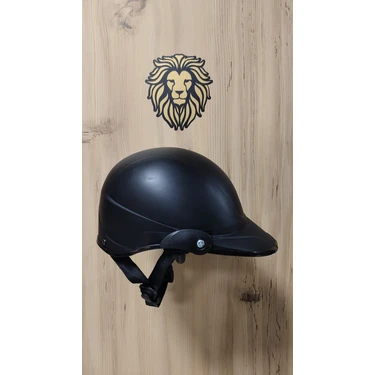 -Jokey Kask-Camsız Model-Siyah Renk-Yerli