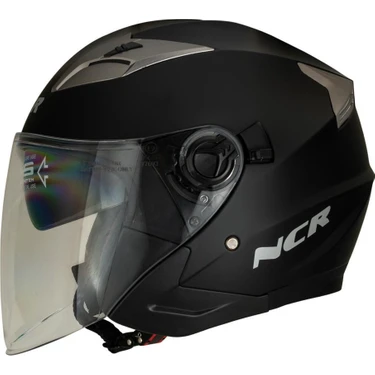 NCR Jet Çenesiz Kask Mat Siyah (Ece