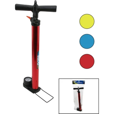 Nemere Saatli Iran El Pompası Metal Gövde Plastik Kol - Altlık 55 cm Top - Bisiklet - Motor
