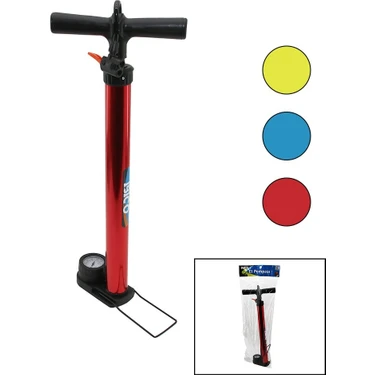 Pileli Store Saatli Iran El Pompası Metal Gövde Plastik Kol - Altlık 55 cm Top - Bisiklet - Motor