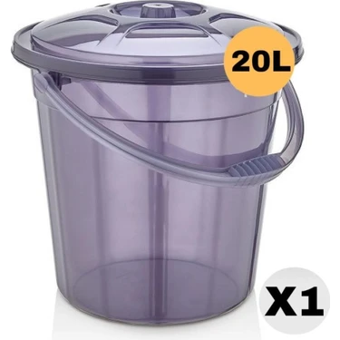 Premium Şeffaf Su Kovası / Temizlik Kovası 20 Lt 1